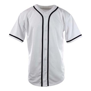 OEM Custom Made Baseball Uniforme Team Jersey Respirant Polyester Spandex Blanc Couleur Bouton Sublimation Impression Numérique Point - Product Image 6