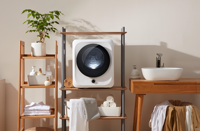 Sèche-linge portable, 110V 10Lbs Sèche-linge portable avec 5 modes de séchage, cuve en acier inoxydable