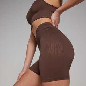 Shorts Deportivos de Cintura Alta para Mujer, con Logotipo Personalizado, de Alta Calidad, para Gimnasio, Verano, Casuales, Transpirables, de Secado Rápido - Product Image 6