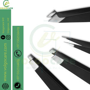Pinzas profesionales de acero inoxidable de la mejor calidad para cejas en un estilo único disponible en todos los colores y tamaños - Product Image 3