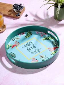 Plateau de service en bois meena artisanal pour la décoration de la maison, plateau de service en bois meena kari traditionnel pour les collations et le thé à bas prix - Product Image 6