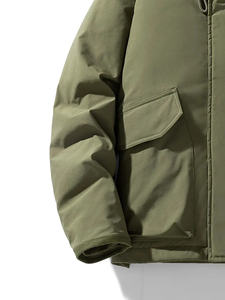 Wholesale Custom <b>Men's</b> <b>Puffer</b> <b>Jacket</b> New Design Fashion Quilted Bomber <b>Jacket</b> Hood <b>White</b> Waterproof Bubble Coat Fur Winter - Product Image 2