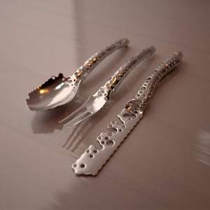 Juego de Cubiertos de Latón y Cobre de Grado Hotelero, Acabado Premium de Gran Peso, Material Duradero y Seguro para Alimentos - Product Image 6