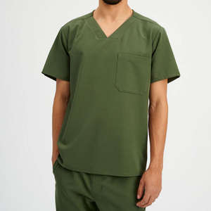 Nuevos uniformes médicos de moda, uniformes de enfermería para hombres, conjuntos de uniformes para correr, conjuntos de uniformes para hombres, tela elástica suave transpirable - Product Image 3
