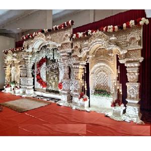 Scène de mariage sud-indienne gravée en 3D, scène de réception de mariage en forme de château royal, scène de mariage de luxe, grande scène victorienne, Australie - Product Image 1