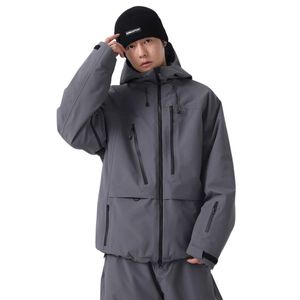 เสื้อแจ็คเก็ตสกีสำหรับผู้ชายแบบมืออาชีพ กันน้ำ กันลม ระบายอากาศได้ดี เสื้อโค้ทสโนว์บอร์ดสำหรับฤดูหนาว มีฮู้ด เก็บความร้อน เสื้อผ้ากีฬากลางแจ้ง เสื้อกันลม - Product Image 5