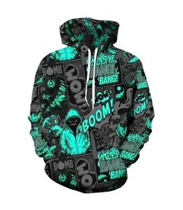 Custom Full-Color Sublimated <b>Hoodie</b> <b>Soft</b> Polyester Blend Pullover for Men & Women OEM/ODM Accepted - Product Image 4