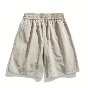 Pantalones Cortos de Verano para Hombre, de Poliéster/Algodón de Secado Rápido, Cintura Elástica, Corte Holgado, Múltiples Bolsillos, Ligeros, Frescos y Transpirables, TWILL - Product Image 2