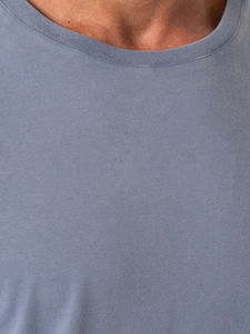 Camiseta de Algodón 100% de Corte Regular para Hombre, con Logotipo Personalizado Impreso por Transferencia de Calor, Estilo Casual, Hombros Caídos, Tejido de Punto, Estilo Hip Hop - Product Image 4