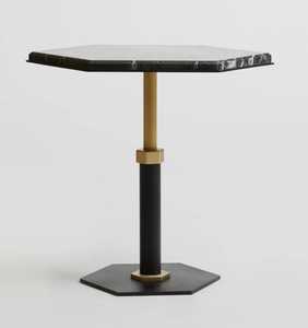 Ensemble de table basse de salon haute couture avec siège en velours Base en acier inoxydable et dessus en marbre Tables d'appoint à 3/tabouret d'extrémité - Product Image 3