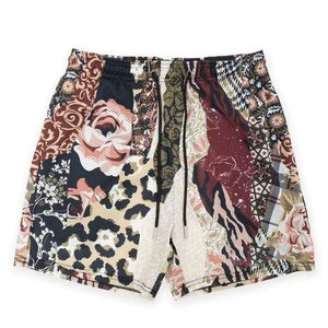 Haute qualité été séchage rapide 100% polyester taille élastique maillots de bain Shorts de plage hommes logo personnalisé conseil plage cravate teinture Shorts - Product Image 3