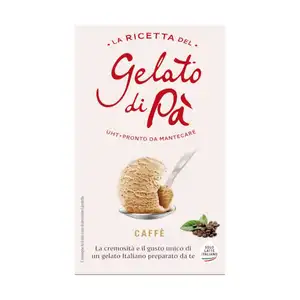 Kualitas tinggi es krim Italia La Ricetta del gelato di Pa Caffe kotak asli bata 1L untuk HORECA dan toko