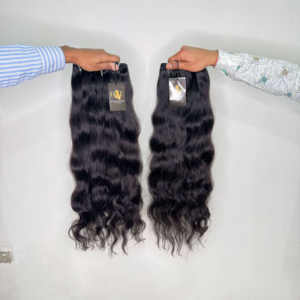 Temple de l'Inde du Sud 100% Fournisseurs de Cheveux de Temple Indiens Bruts Vierges Non Transformés Paquet de Cheveux Humains à Cuticules Naturels de Toutes Textures - Product Image 1