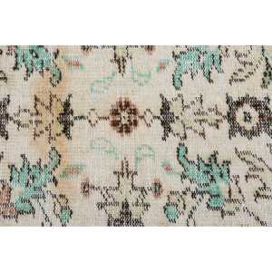 พรมขนาด 5.6x9.3 ฟุต, พรมวินเทจ, พรมลายดอกไม้สีน้ำตาลขนสัตว์สไตล์ตุรกี - Product Image 4