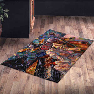 Tapis imprimé avec des peintures de musiciens de jazz - Décoration élégante pour tous les espaces, avec tapis à poils doux - Product Image 5