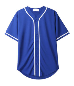Vente en gros logo personnalisé col montant Sublimation plaine vierge adultes bouton Baseball uniforme chemise séchage rapide 100% polyester - Product Image 6