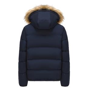 Chaquetas de Invierno Personalizadas para Hombre, Parkas Transpirables con Forro de Piel de Lobo, Relleno de Plumón, Acolchadas, Precio al por Mayor - Product Image 2