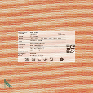 Tissu respirant en coton spandex sergé 97% coton 3% Spandex résistant aux rides pour pantalons et shorts - Product Image 4