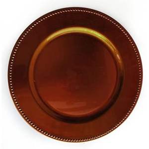 Assiette de présentation de luxe en métal doré antique, finition laiton martelé, pour décoration de mariage et vaisselle d'hôtel, vente en gros pour événements - Product Image 6