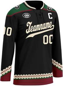 Uniforme de hockey sobre hielo unisex hecho a medida al por mayor uniforme de hockey sobre hielo transpirable de secado rápido a la venta - Product Image 3