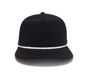 หมวกแก๊ปแบบ 5 แผง ดีไซน์เปล่า ปรับขนาดได้ด้วยเชือก  สำหรับกิจกรรมกลางแจ้ง สไตล์สตรีทแวร์ รับผลิตแบบ ODM/OEM ผลิตในเวียดนาม - Product Image 1