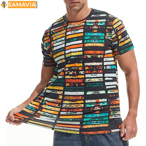 Samavia เสื้อยืดพิมพ์ลายซับลิเมชันสำหรับผู้ชายเสื้อยืดออกแบบและพิมพ์ลายได้ตามต้องการสำหรับผู้ชาย USA EU - Product Image 3