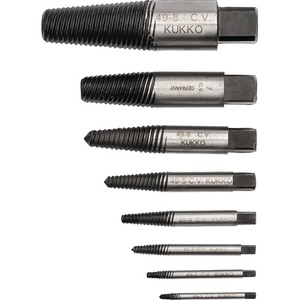 Juego de Extractores de Pernos y Tornillos 49-C de 8 Piezas, Tamaños Nominales M3-M45 1-8 de KUKKO - Product Image 3