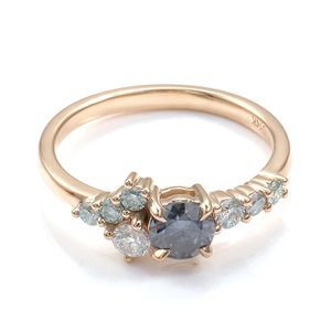 Anillo de Compromiso de Oro Sólido de 14k con Diamante Cultivado en Laboratorio, Alta Calidad, Corte Brillante, Certificado IGI, Joyería Fina para Mujer - Product Image 5