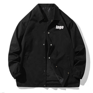 Chaqueta cortavientos Unisex delgada de lona con impresión personalizada de moda de alta calidad OEM Logo impermeable - Product Image 4