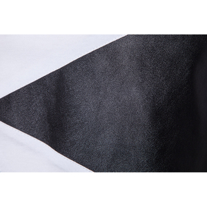 Camiseta de manga corta de Hip Hop para hombre, camiseta informal de palangre de algodón 100%, cremallera de cuero, sastrería de retazos, personalidad larga para hombre - Product Image 6