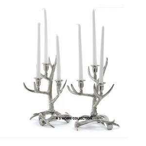 Candélabre décoration de la maison en métal Royal meilleure qualité mariage et décoration de sol métal finition antique candélabre à 6 bras - Product Image 3