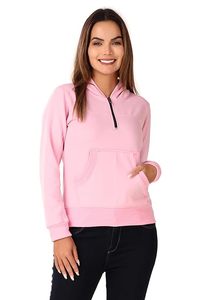 Definido por el usuario puro diseño de logotipo pesado OEM Sudadera con capucha Super sudaderas con capucha media cremallera kagaroo bolsillos mujeres sudaderas con capucha - Product Image 6