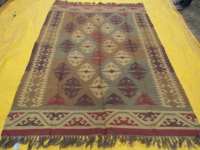 Tapis Kilim tissé à la main en laine et coton, tapis géométrique tribal, tapis bohème pour salon, chambre à coucher, tapis de sol