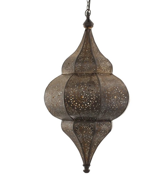 Orientale Lanterna In Metallo E Vetro Asrar 29 Cm | Orientale Wind Luce