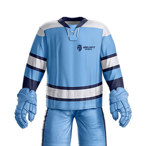 Uniforme de Hockey sobre Hielo Personalizable de Último Diseño para Hombre Adulto, Servicio OEM, Transpirable, 100% Poliéster, Antibacteriano, Logotipo Personalizado - Product Image 5