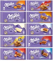 Chocolat Oreo MILKA à texture croustillante, bon marché et très demandé, emballage boîte de 100g pour l'exportation