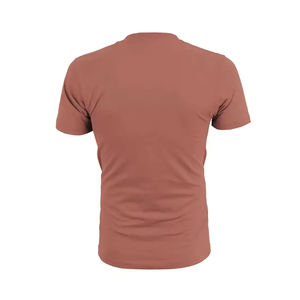 T-shirt pour homme en coton 100% sur mesure en gros, taille plus, épaules tombantes, tissu tricoté uni avec polyester 100% coton - Product Image 5