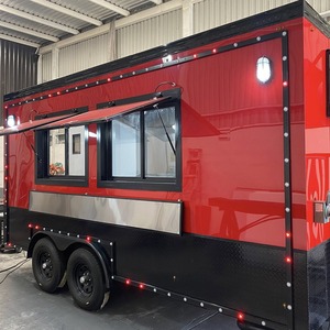 รถเข็นขายอาหารเคลื่อนที่ขนาดเล็กปรับแต่งได้ พร้อมอุปกรณ์ครบครันสำหรับขายฮอทดอก ขนมขบเคี้ยว อาหาร และเครื่องดื่มสำหรับร้านกาแฟ - Product Image 5