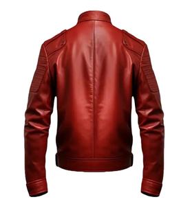 Chaqueta de cuero de motorista de estilo clásico de Esprit, diseñador informal de alta calidad, cuero genuino, forro transpirable de invierno, piel impermeable - Product Image 6
