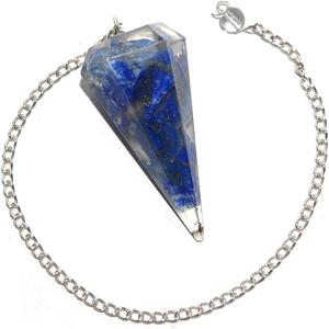 En gros Meilleure Vente Lapis Lazuli Orgone Pierre Précieuse Cristal Pendule Radiesthésie Guérison Quartz Type Orgonite Motif Amour Agate - Product Image 2