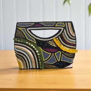 Fashion beaded flap <b>bag</b> for women evening outings wholesale exporters from India providing durable handcrafted stylish design - Product Image 2