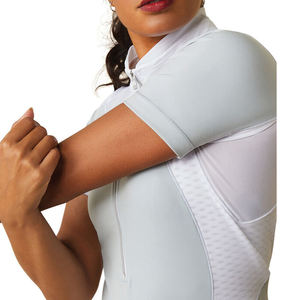เสื้อแข่งขันขี่ม้าแขนสั้นสำหรับผู้หญิง แบบตาข่าย ยี่ห้อ Custom Factory English Equestrian - Product Image 3