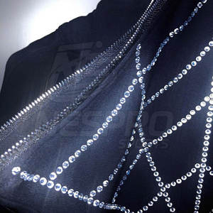 Haute qualité 100% coton polaire fermeture éclair strass sweats à capuche avec poche couleurs personnalisées et Logo pour hommes hiver - Product Image 4