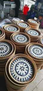 Bandeja de Ratán con Incrustaciones de Nácar, Tejida a Mano con Detalles de Concha para Servir en Mesa, Vietnam, por 99 Gold Data - Sra. Violet - Product Image 6