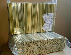 Échantillons gratuits biodégradables et sûrs de pailles d'herbe naturelle du Vietnam offerts - Product Image 2
