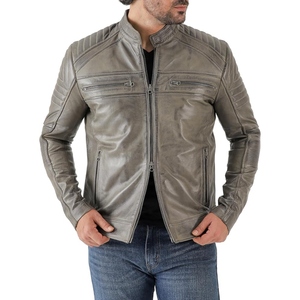 แจ็กเก็ต lambskin BOMBER สำหรับผู้ชายสไตล์วินเทจสร้างขึ้นเพื่อความแข็งแกร่งเหนือกาลเวลาและความรู้สึกที่แท้จริง - Product Image 5