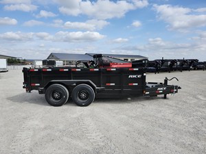 New 2026 Rice Trailers 82x14 Telescopic Hydraulic Dump Trailer Iron Construction 5000kg Capacity Tractor Tow Farm Use Gear Motor - Product Image 2
