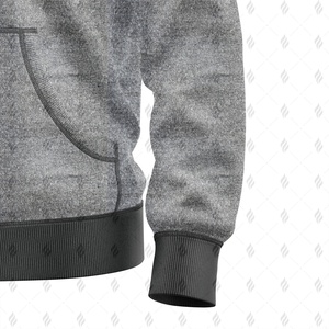 Sweat à capuche en coton 100% pour l'hiver, tricot uni, motif uni, coupe décontractée, tissu doux, poche, parfait pour un usage quotidien - Product Image 2