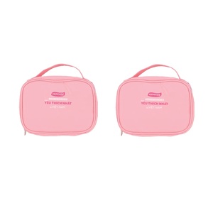 Best Seller <b>Mini</b> Cosmetic Bag Zipper Closure Fashion Style Durable Lightweight 600D Burlap Fabric OEM/ODM Service Wholesale - Product Image 5