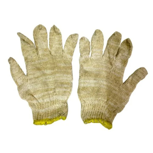 KVR 2024, fábrica al por mayor, guantes de algodón blanco, 40 g/par para jardinería y trabajo de seguridad manual, guantes de algodón blanco - Product Image 3